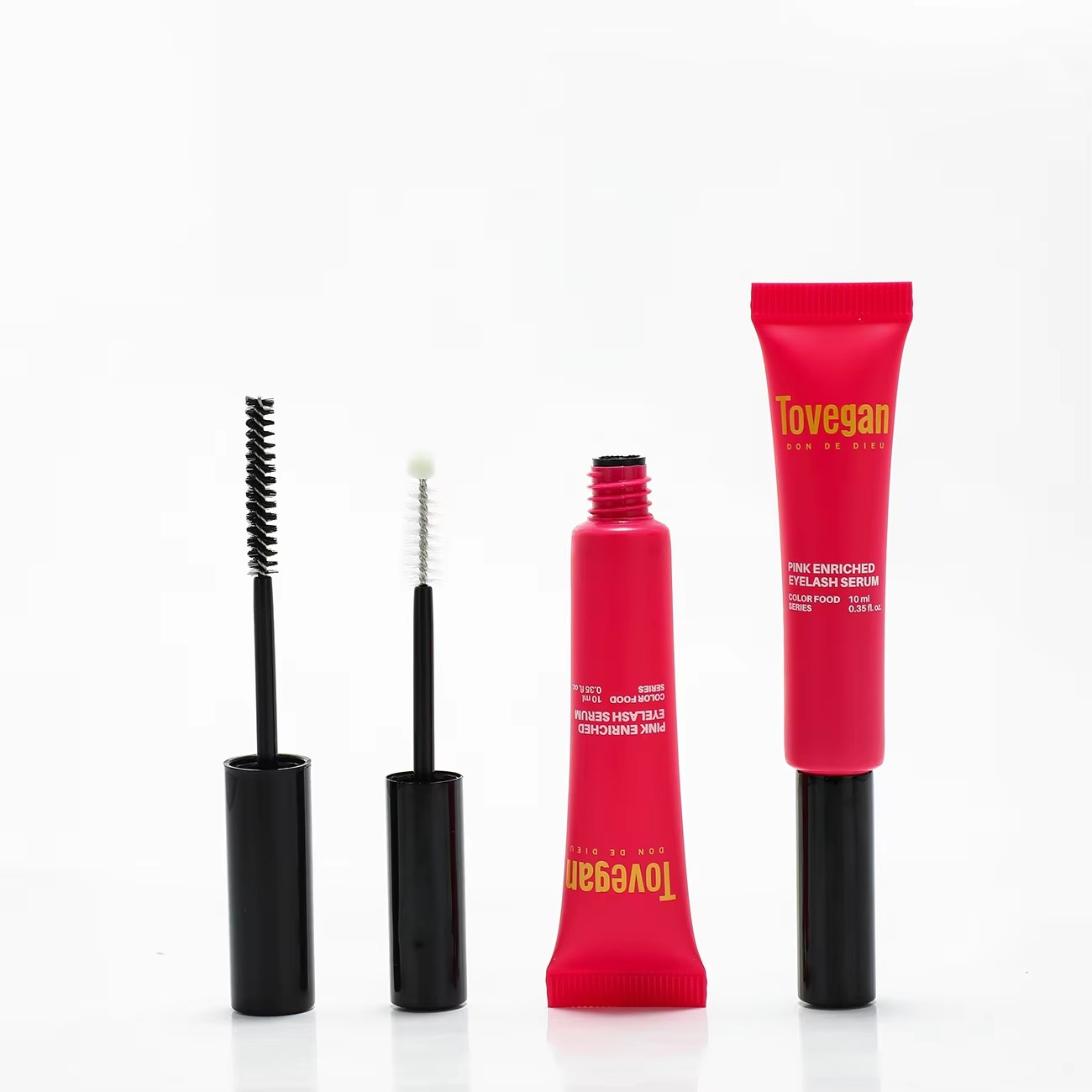 New design hot-sale plastic tube with various applicator for eye essence/cream etc packaging