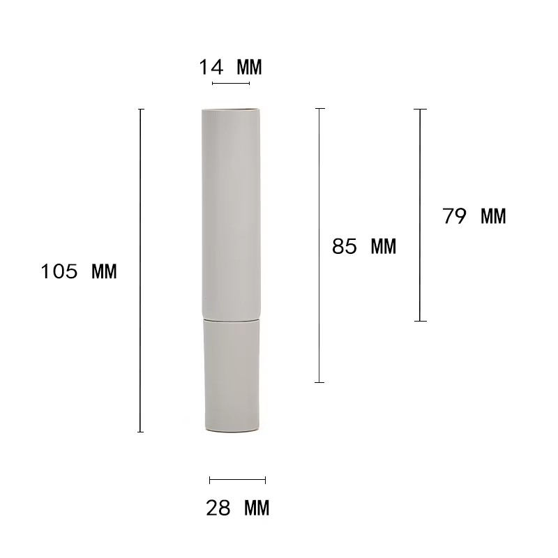 15ml Custom Empty Squeeze Plastic Hydrating Lipstick Tube Lip Balm Lip Gloss Container With Zinc Alloy Metal Applicator