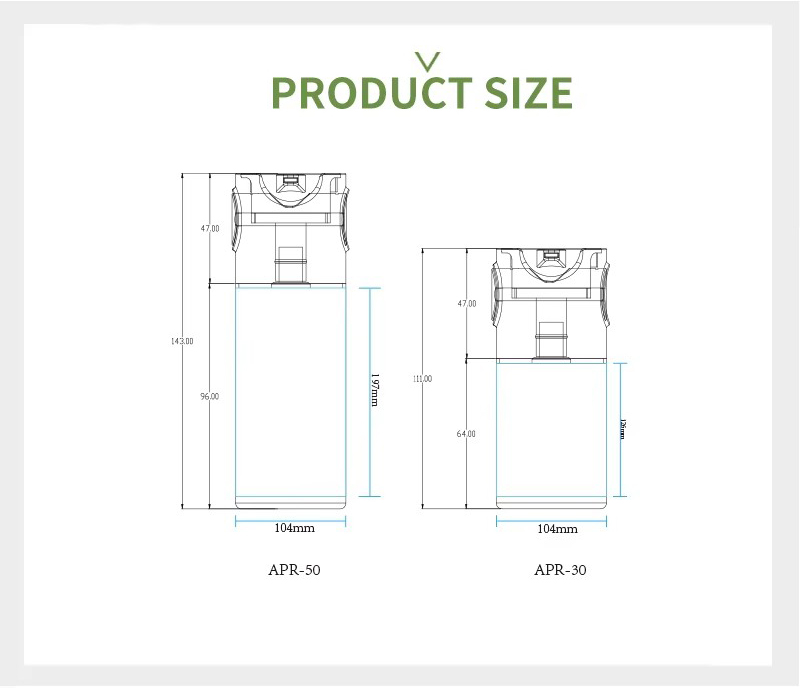 APR Custom High Quality Plastic PP 50ML 100ml Airless Face Serum Toner Baby Lotion Pump Bottle Vacuum Skincare Packaging