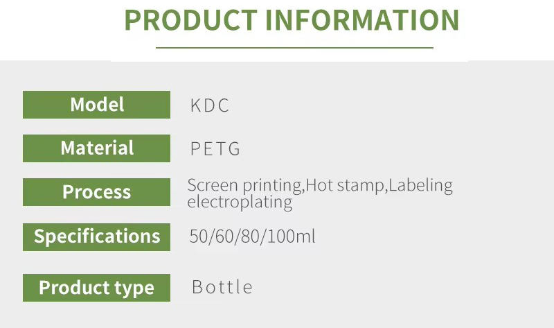 50ml 60ml 80ml 100ml High Quality Plastic Airless Eye Face Serum Essence Baby Lotion Vacuum Pump Bottle Skincare Packaging