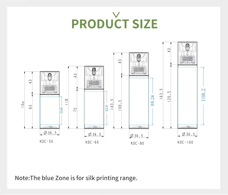 50ml 60ml 80ml 100ml High Quality Plastic Airless Eye Face Serum Essence Baby Lotion Vacuum Pump Bottle Skincare Packaging