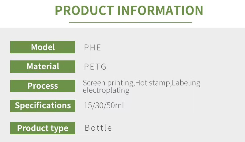 15ml 30ml 50ml Premium Skincare Cosmetics Custom Round Airless Spray Bottle Lotion Spray Bottle Travel Refillable Packaging