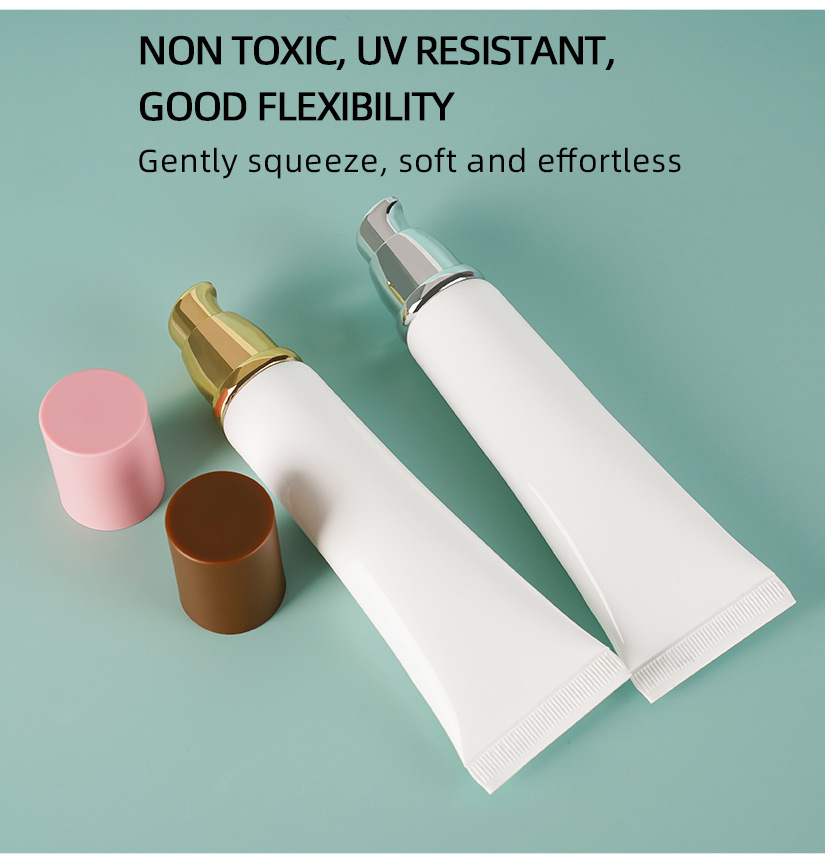 60ml pressurized pump head hose spray head BB/CC cream essence lotion hose vacuum lotion pump sunscreen packaging