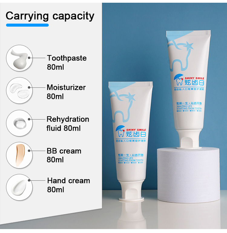 ABL tube toothpaste tube packaging for facial cleanser, sun protection and isolation, aluminum-plastic cosmetic packaging