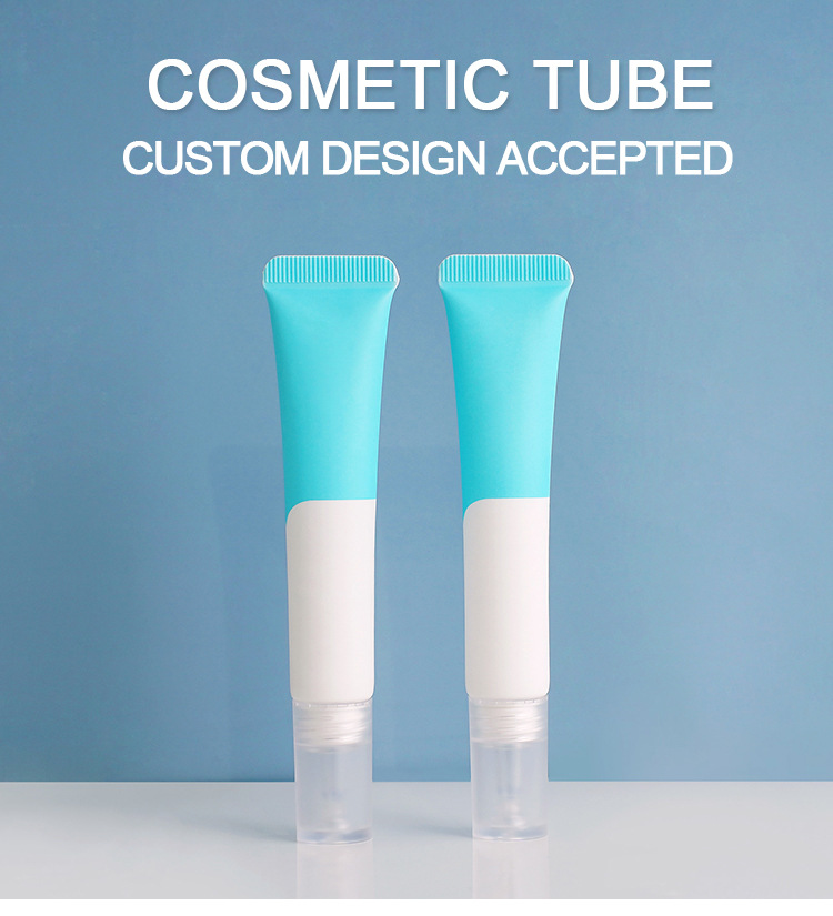 20ml transparent pointed tip water dropper cosmetic tube - essence eye cream PE plastic squeeze lotion gel tube