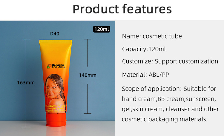 ABL tube for Pet nutrition cream, hair conditioner, hand cream,BB cream,sunscreen gel,skin cream,cleaser and other cosmetic tube