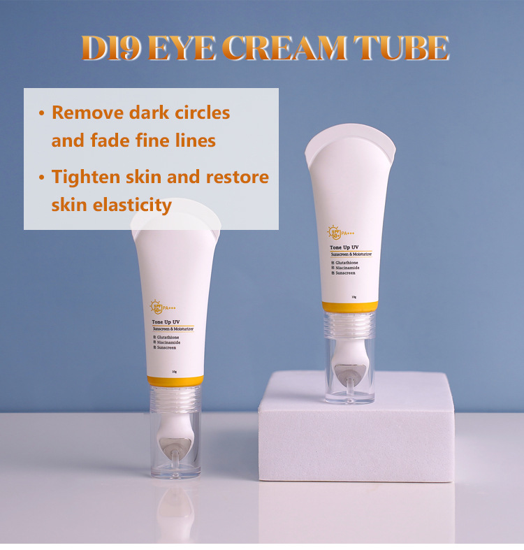 10ML Zinc Alloy Inclined Surface  Massage tube for Eye Cream  Lip Balm Lip Gloss PE ABL Tube Packaging
