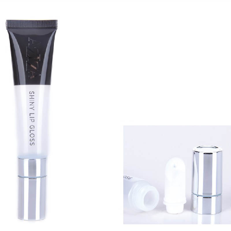 small plastic tube with ceramic head for lip gloss packaging
