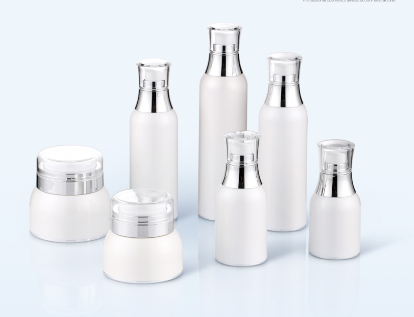 Professional manufacturer to airless bottle and jar for costomized cosmetic packaging