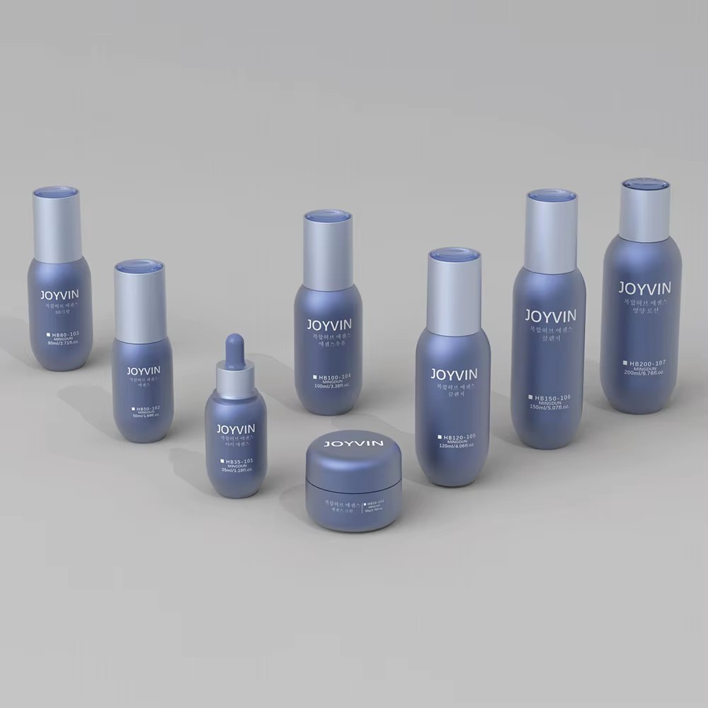 Luxury Custom 120ml Empty Oval Plastic PETG Skincare Bottle With Lotion Pump Spray Pump Plastic Bottle