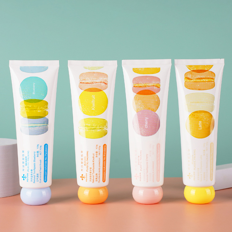 100g Macaroni-colored toothpaste tube hand cream tube aluminum-plastic composite tube oval cap plastic cosmetic tube packaging