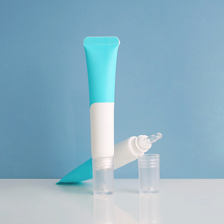 20ml transparent pointed tip water dropper cosmetic tube - essence eye cream PE plastic squeeze lotion gel tube