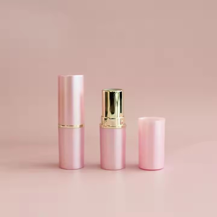 Round Lipstick Tube Matte Orange with Frosted Lipstick Tube Container Price Luxury Gold Lipstick Tube Round Refillable