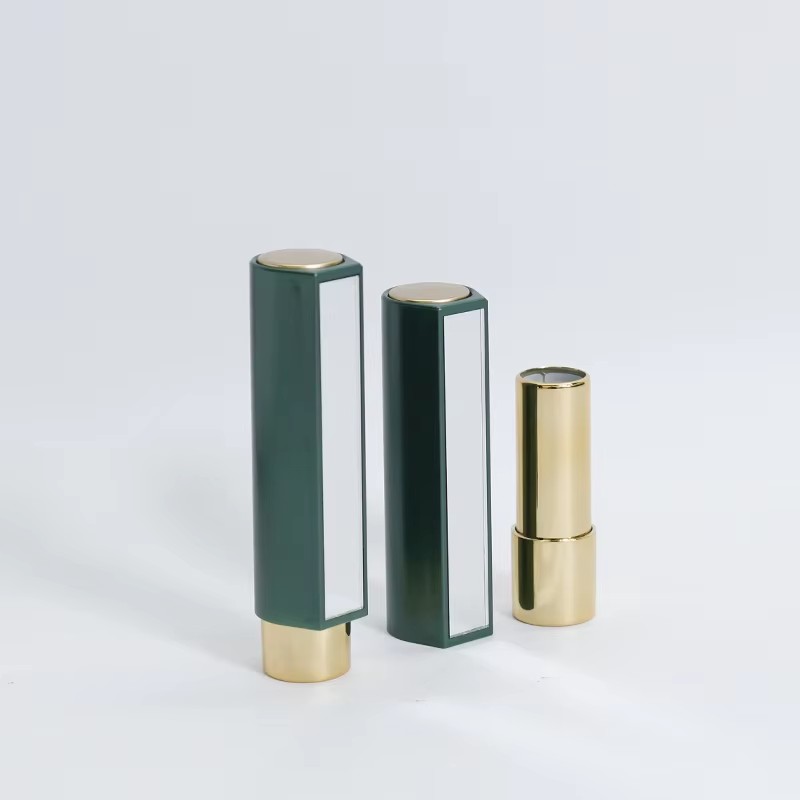 Plastic Lipstick Tube with Mirror Luxury Push up Lipstick Container Empty Lipstick Packaging