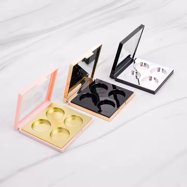 New Design Customized 1.5g4 Colors Unique Makeup Packaging Highlight Concealer Container Empty Eyeshadow Palette
