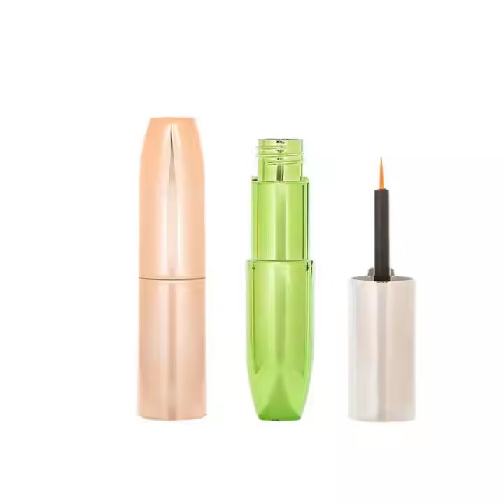 Custom Luxury Liquid Eyeliner Wand Plastic Tube Empty Eyeliner Tube Container With Brush